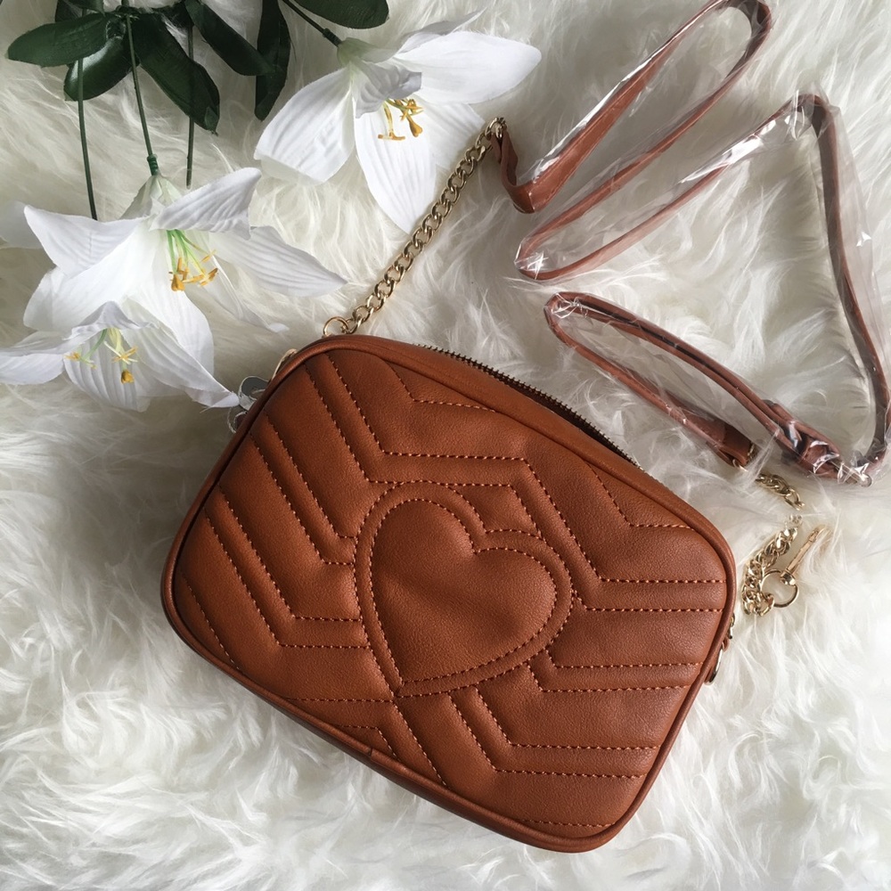 Large Quilted Crossbody Handbag
